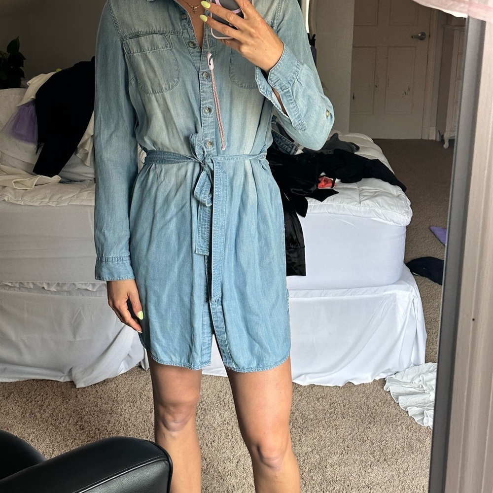 Denim Shirt Dress